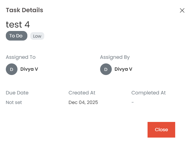 Task Detail Modal