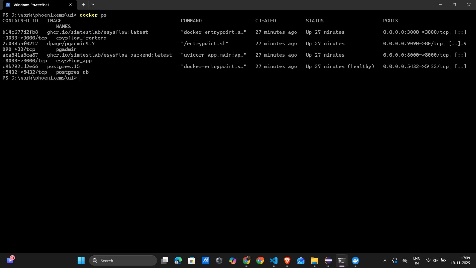 cmd output