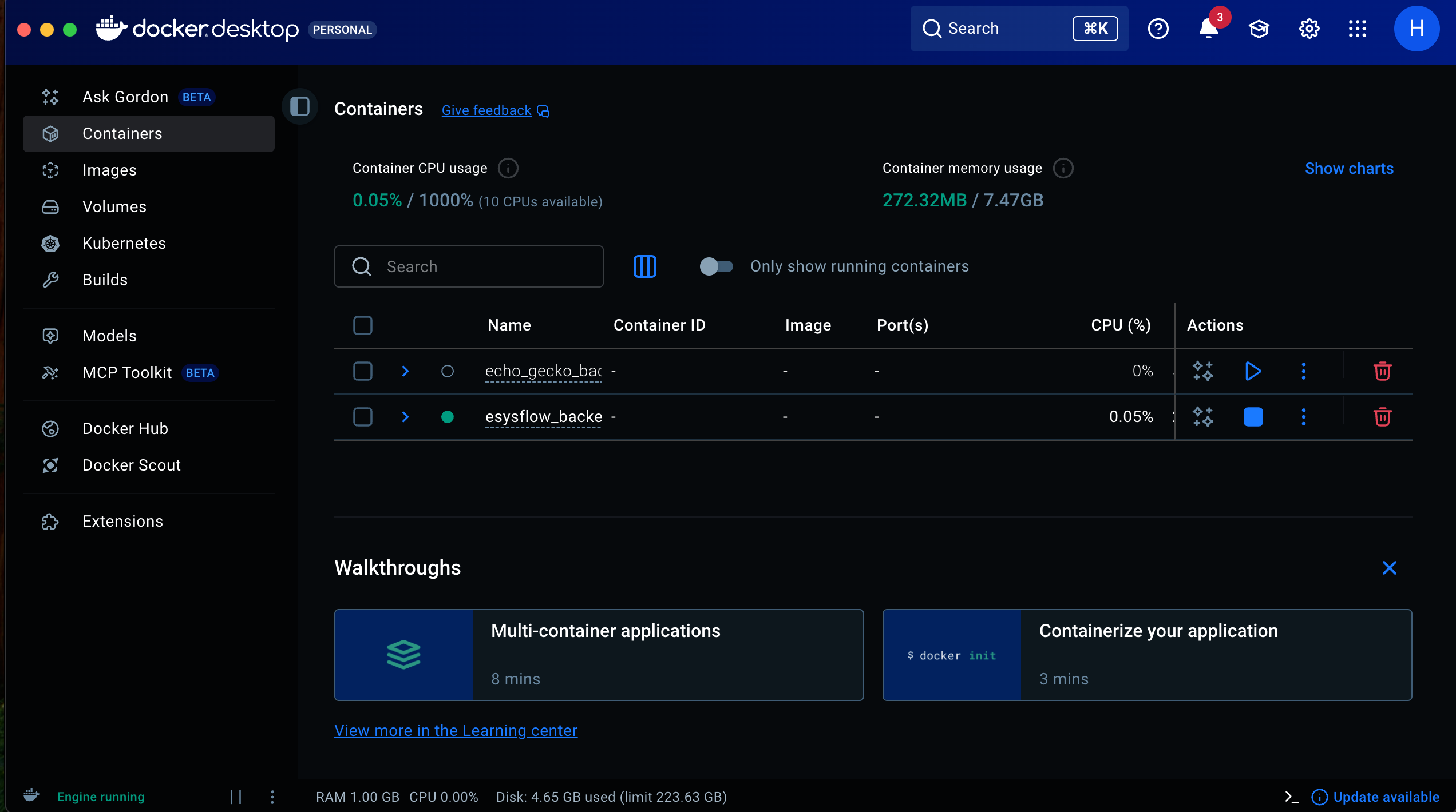 Docker desktop