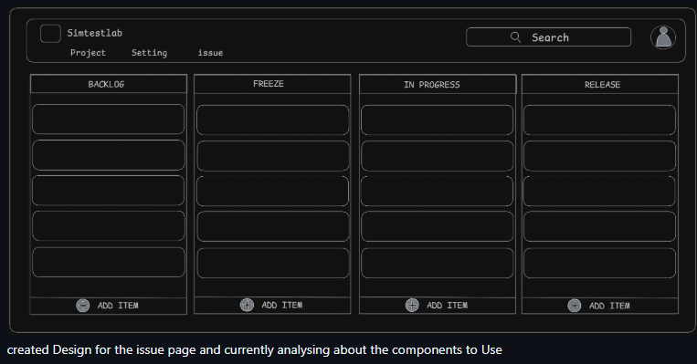 Issue board screenshot